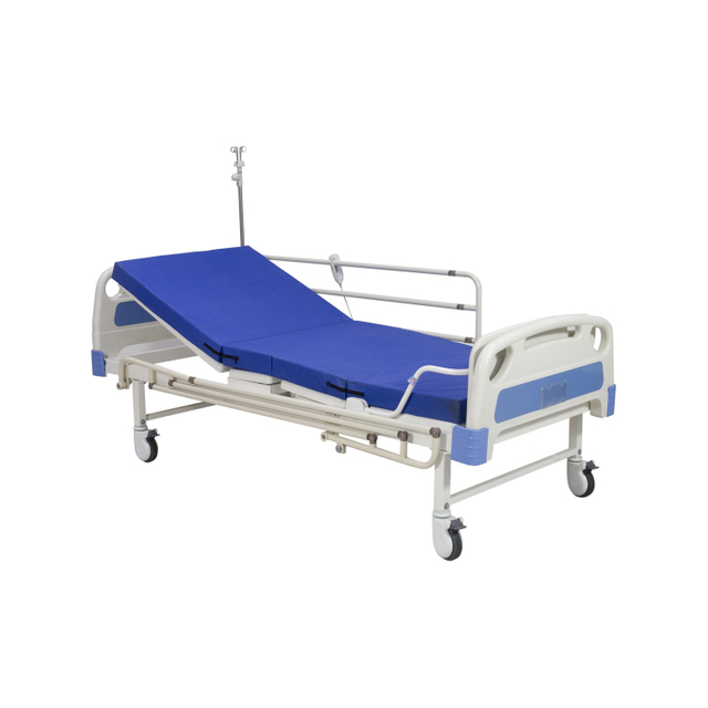 Rh-Ad305 Barandillas laterales alternativas motorizadas de 2 funciones Hospital Cuidado de enfermería eléctrico Cama para pacientes impacientes con barandillas paralelas horizontales de acero de 3 barras