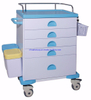 RH-C165 Plástico Acero con pintura Carro de medicina hospitalaria