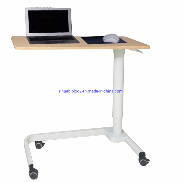 Mesa de ordenador portátil ajustable en altura, soporte para sentarse, escritorio de ordenador para Hospital